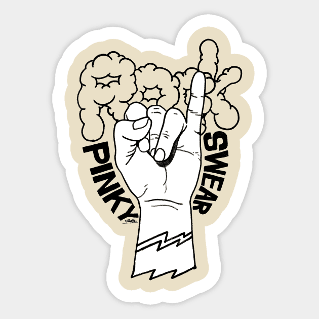 Pinky Finger rock Sticker by pagsa